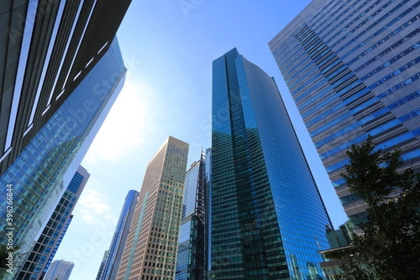 Obraz 東京・汐留の高層オフィス街