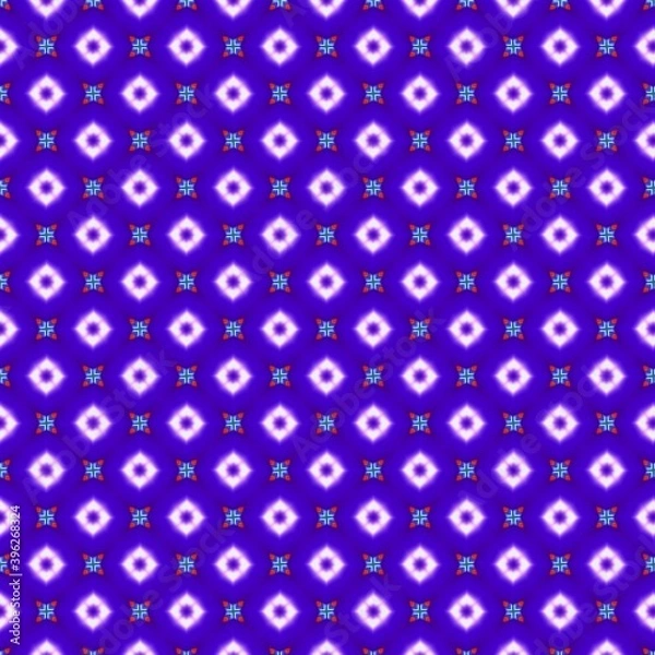 Fototapeta seamless texture. symmetrical mosaic elements allover ornament. Print block for apparel textile, brocade dress fabric.seamless image.