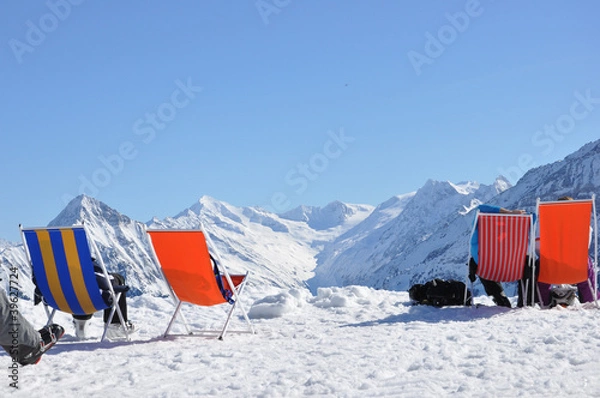 Obraz Verschnaufpause im Schnee