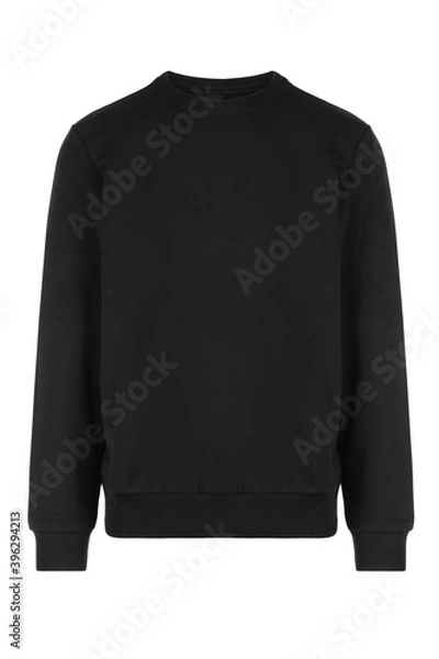 Obraz Blank black wool sweater. Front view