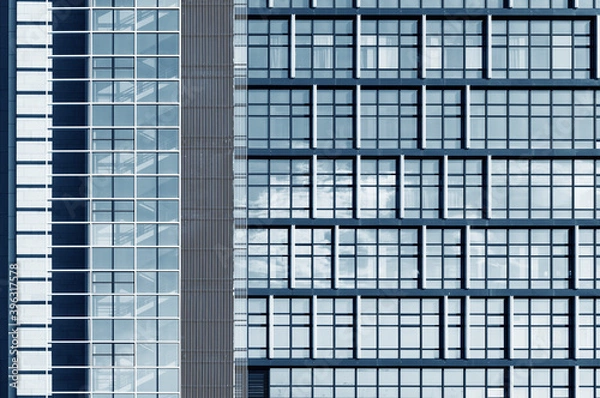 Fototapeta Exterior of modern architecture. Building abstract background