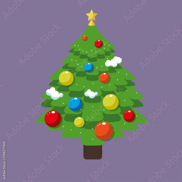 Obraz abstract christmas tree