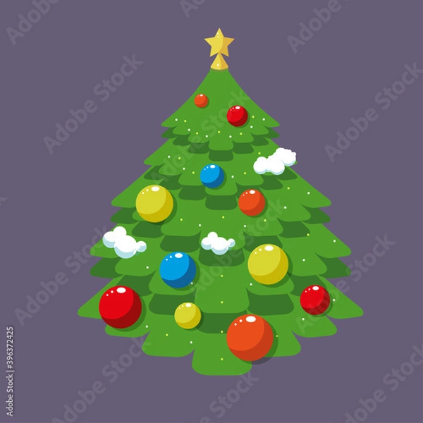 Obraz abstract christmas tree