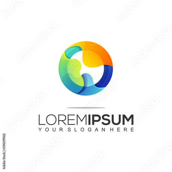 Fototapeta Modern Liquid Logo Design Template