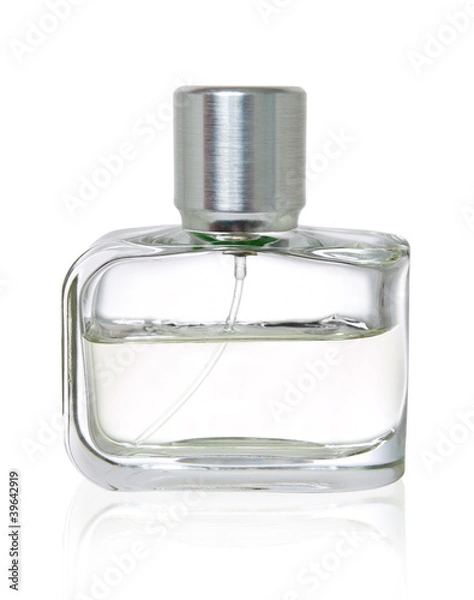 Obraz Perfume bottle isolated on white background