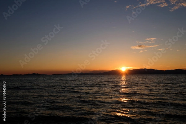 Fototapeta 滋賀県長浜市豊公園の琵琶湖