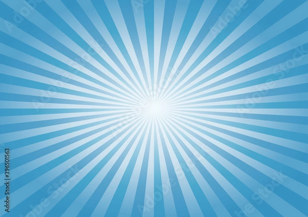Obraz Abstract Blue rays background. Vector