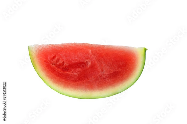Fototapeta watermelon slice isolated on white