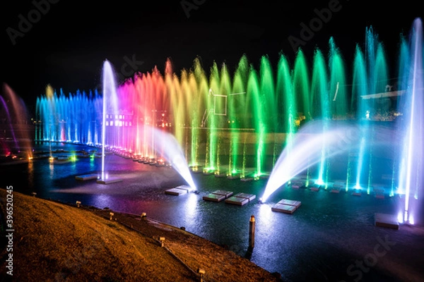 Fototapeta 噴水ショー