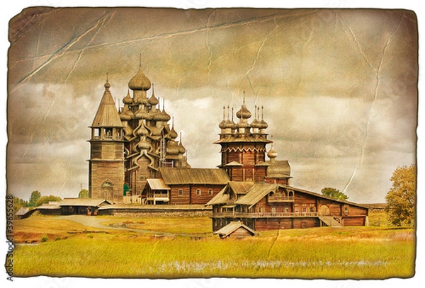 Fototapeta Кижи под старину