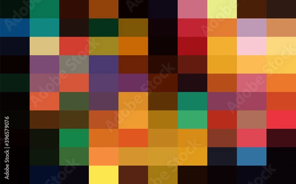 Fototapeta Colorful Grid Mosaic Background, Creative Design Templates. abstract colorful gradient rectangles check . Background of squares Different pixel pattern shades.