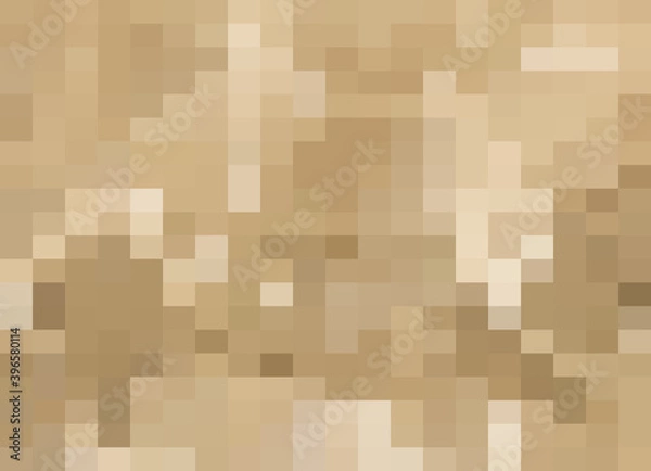 Obraz Abstract Brown geometric Background, Creative Design Templates. Pixel art Grid Mosaic, 8 bit vector background.