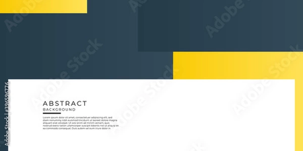 Fototapeta Yellow blue white abstract background geometry shine and layer element vector for presentation design. Suit for business, corporate, institution, party, festive, seminar, and talks.
