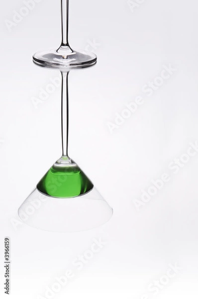 Fototapeta Cocktail glass reflection