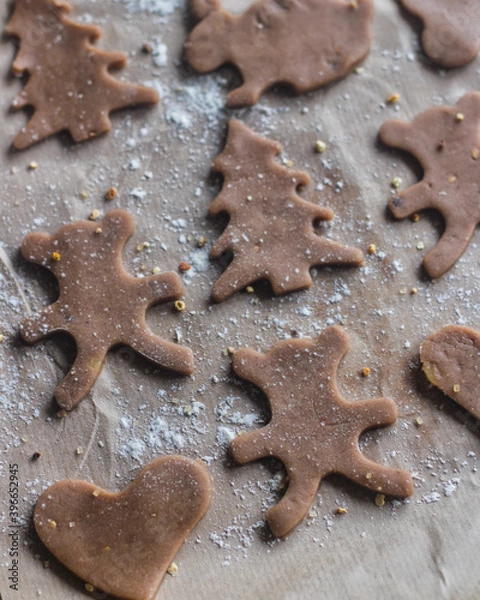 Fototapeta christmas cookies on the table