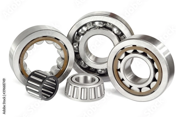 Obraz Pięć łożysk kulkowych