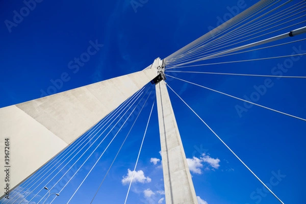 Obraz Suspension Bridge Abstract Architecture