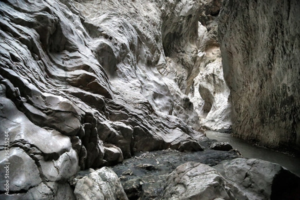 Obraz Saklikent Canyon is the longest and deepest canyon in Turkey. Its length is 18 kilometers.