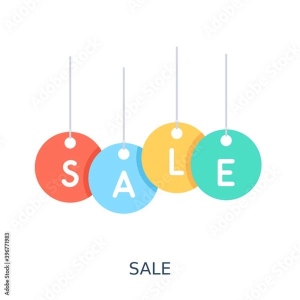 Obraz 
Sale Flat Vector Icon
