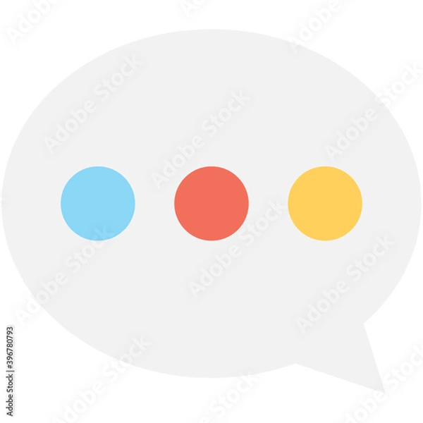 Fototapeta 
Chatting Flat vector Icon
