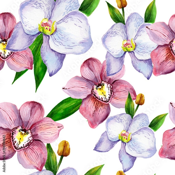 Fototapeta seamless pattern with flowers