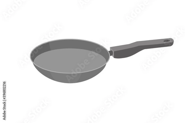 Obraz pot and  pan kitchen isolated on white background. Kitchen utensils, dishes.