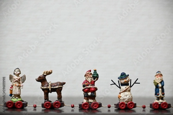 Obraz クリスマス背景：サンタクロース