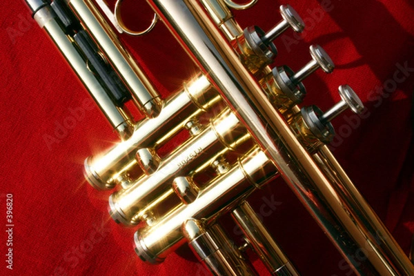 Obraz glitzernde trompete