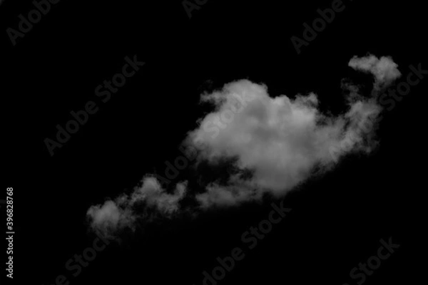 Fototapeta White cloud object for nature design summer background.