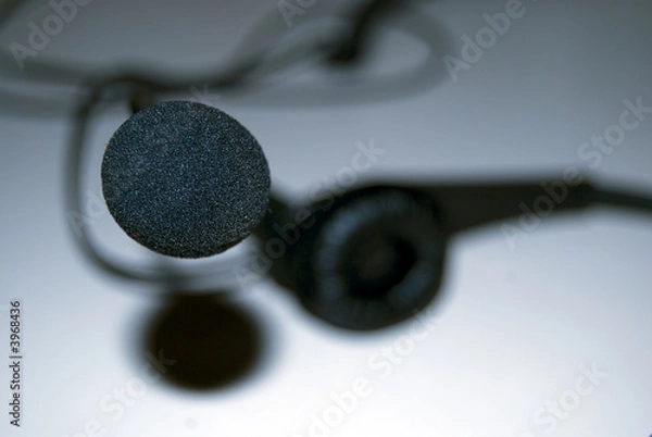 Obraz cuffie telefono microfono