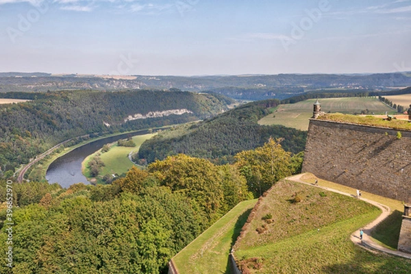 Obraz Festung Königstein - Elbblick