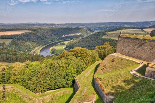 Obraz Festung Königstein - Elbblick