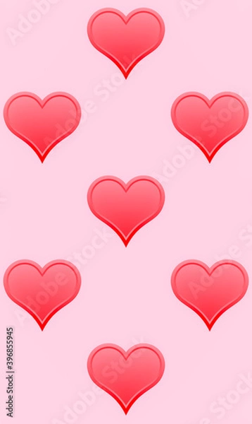 Fototapeta pattern with hearts