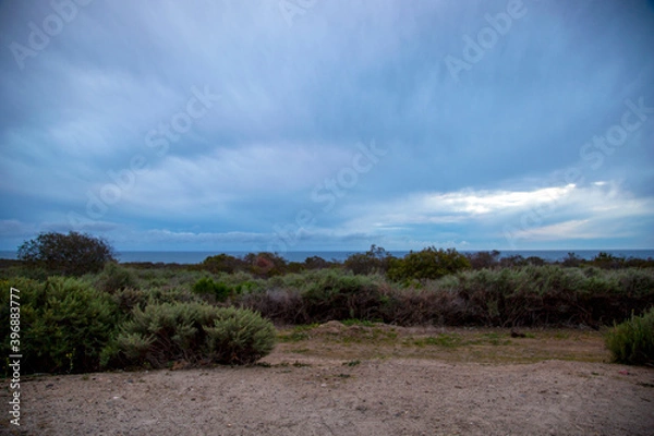 Obraz Cloudy sky over path