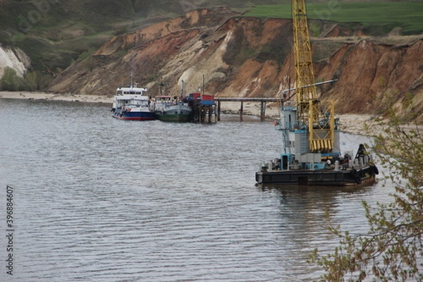 Obraz boat on the river
