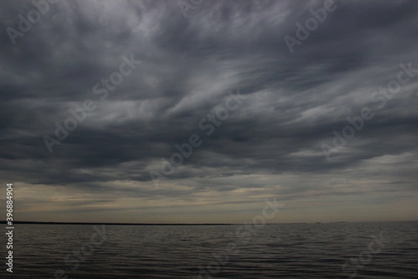 Obraz clouds over the river