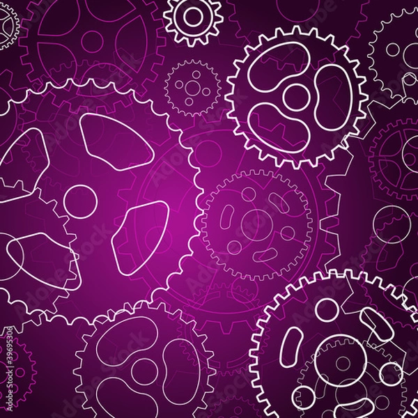 Fototapeta Abstract gear background