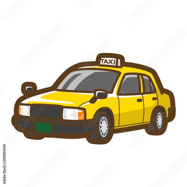 Fototapeta タクシー（セダン）