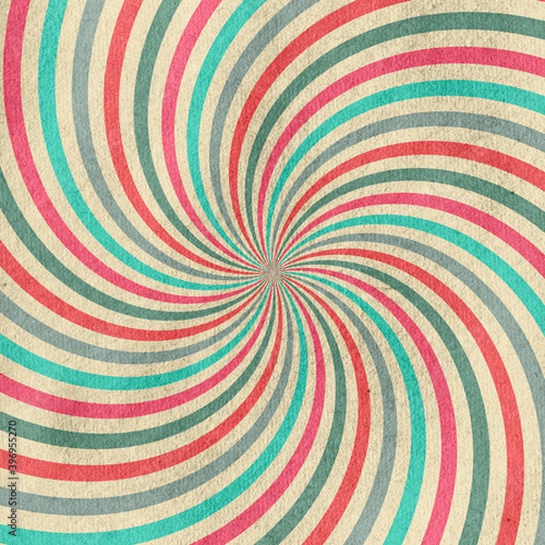 Fototapeta retro sun rays on old grunge paper