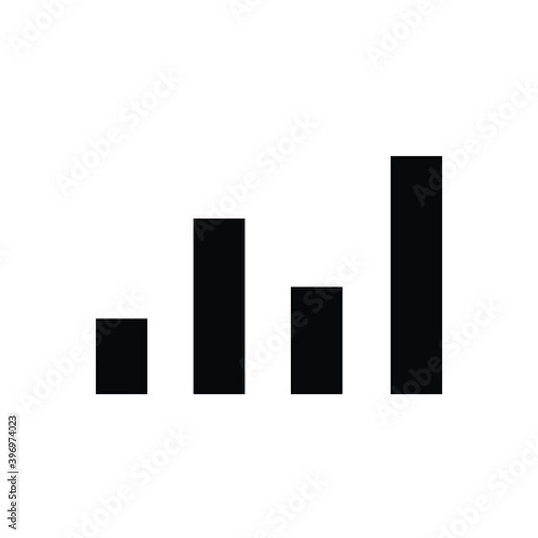 Fototapeta Bar graph icon