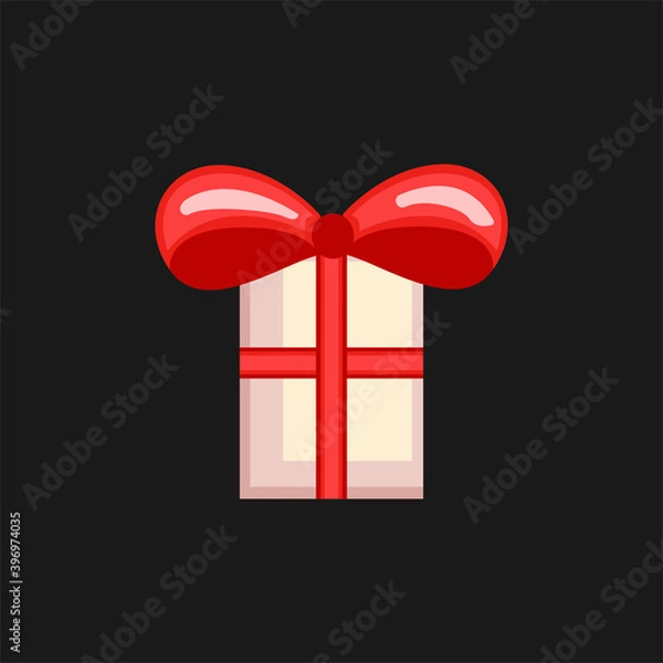 Fototapeta Christmas Bell Icon Vector Flat Background