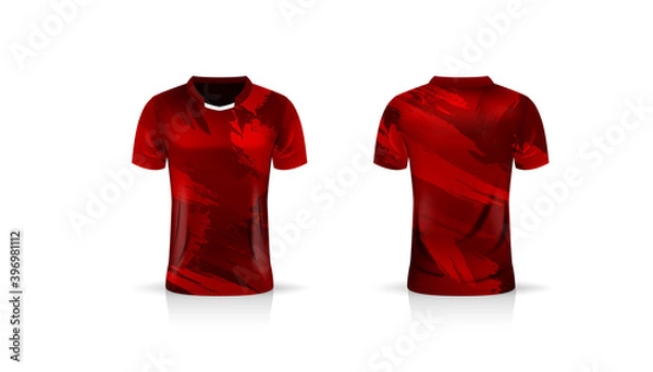 Obraz Specification Soccer Sport mockup , Esports Gaming T Shirt Jersey template. mock up uniform . Vector Illustration design