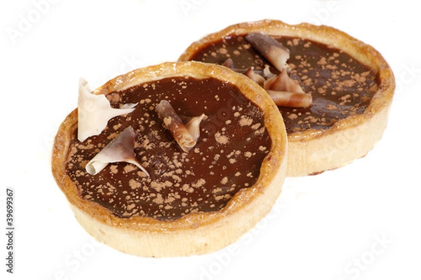 Obraz chocolate and caramel tarts
