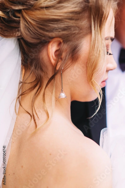Obraz Bride decoration close-up earring