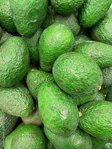 Obraz Green Avocadoes on a Display