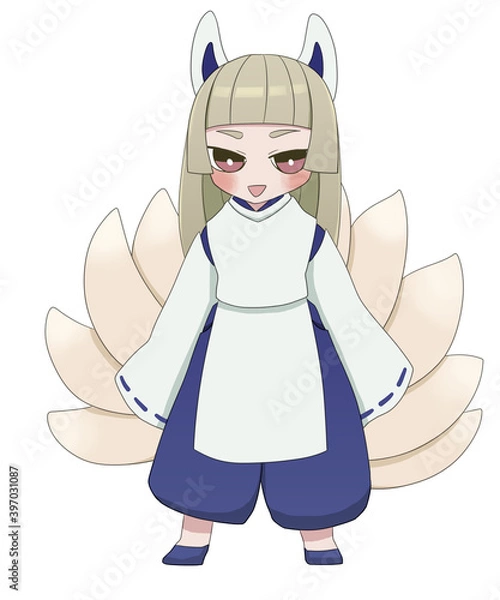 Fototapeta 妖狐　少年　嬉しい