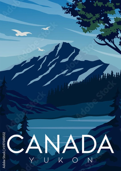 Obraz Canada Vector Illustration Background