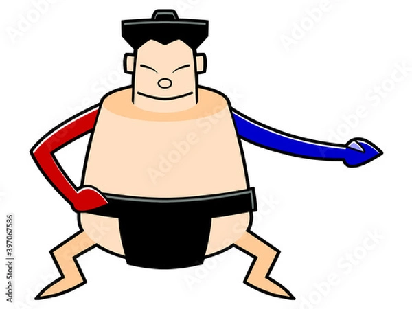 Fototapeta Characters_04/07/2010 : 力士＆分銅のキャラクター