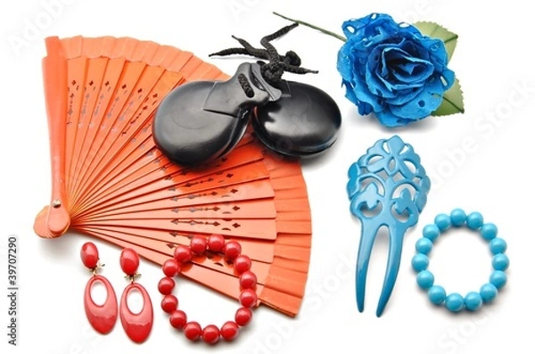 Obraz Abanico y castañuelas