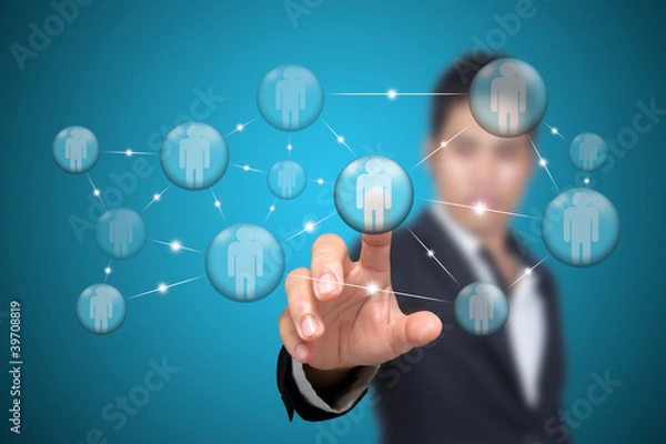 Fototapeta Social network.